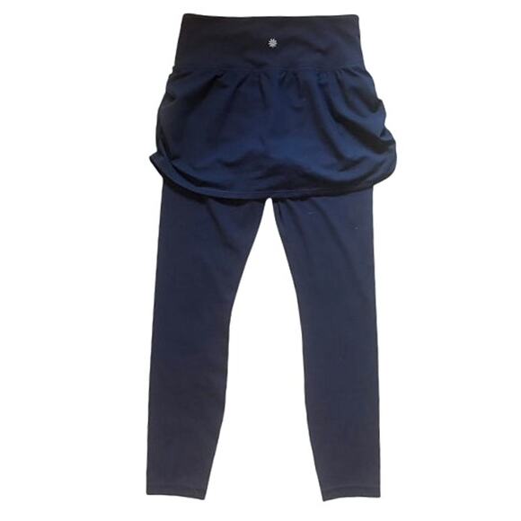 Athleta Elation 2 in 1 7/8 Skirted Active Tight in Powervita Navy NWT Size Small - Picture 3 of 7